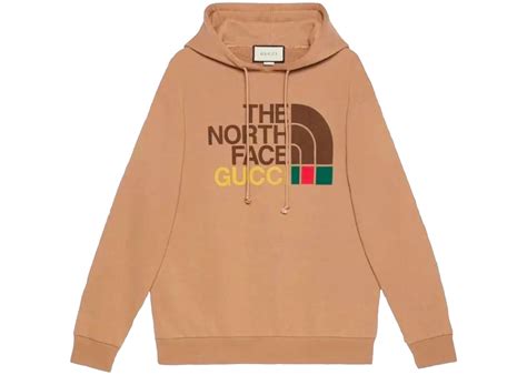 north face x gucci price|gucci north face hoodie brown.